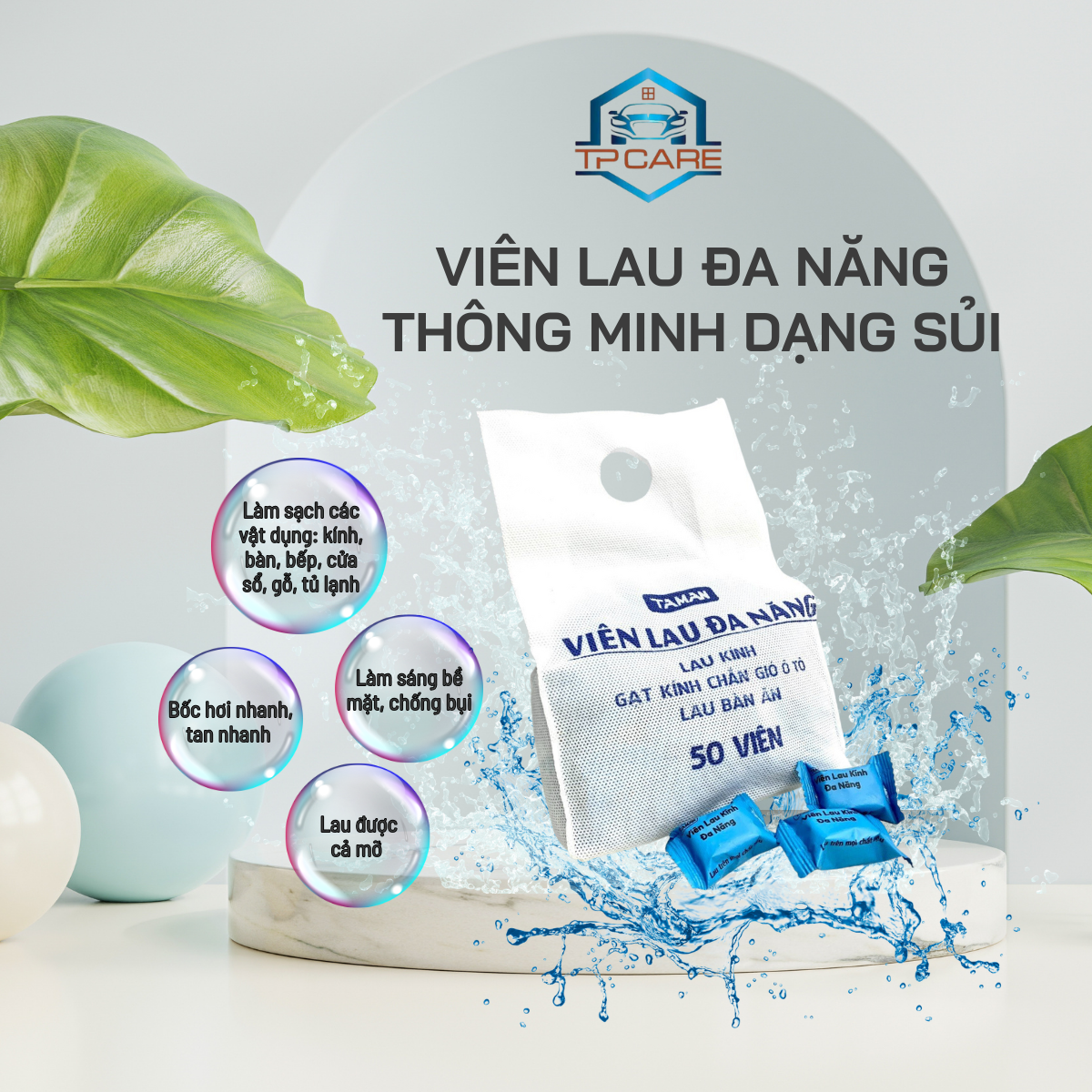 VIÊN LAU ĐA NĂNG (DẠNG VIÊN SỦI HÒA TAN)